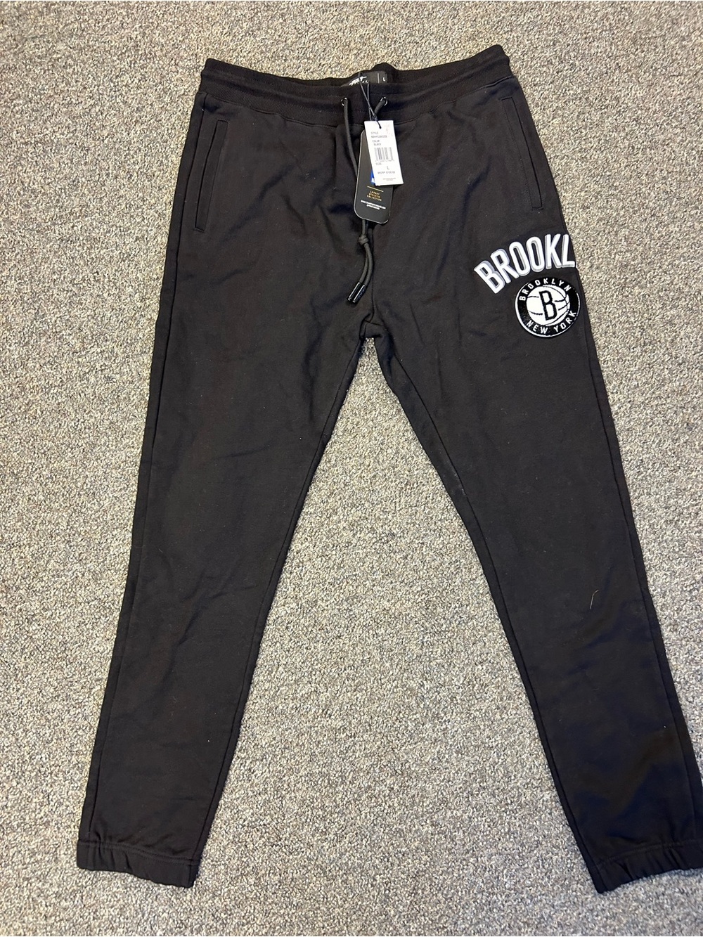 LARGE NBA BROOKLYN NETS CLASSIC MENS SWEATPANT